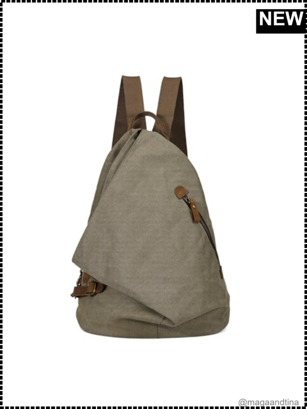 Canvas Vintage Backpack Large Casual Daypack Travel Rucksack Hiking Outdoor